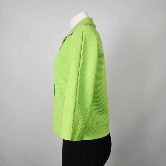 Vintage Tan Jay Green Button Up Jacket Top Size M - Picture 5 of 8